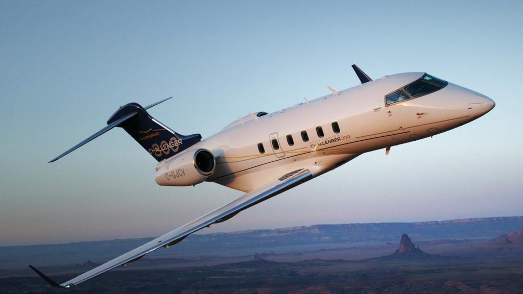 Bombardier Challenger 300 In Nice South Of France