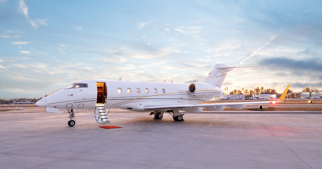 Bombardier Challenger 300 In Nice South Of France