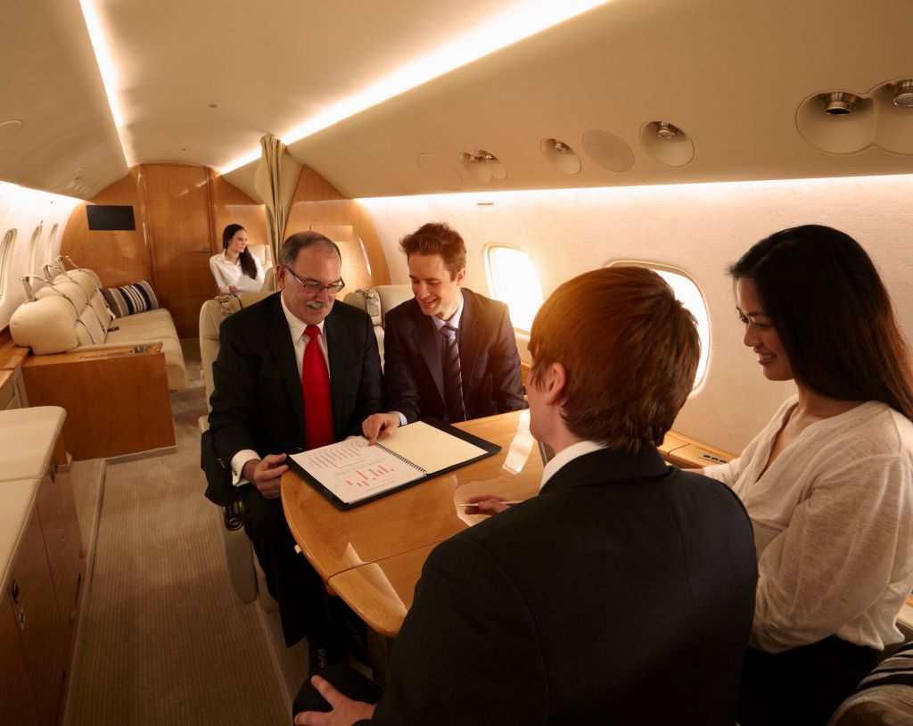 Corporate Executives Fly Private In Nice France