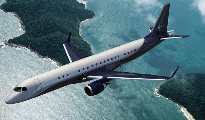 Embraer Lineage 1000E In Nice South Of France